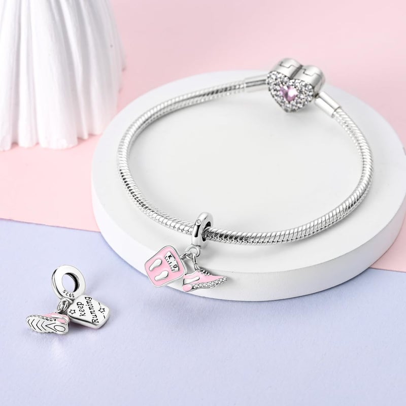 Hapour Store 925 Sterling Silver Charms for Bracelets Necklace European Jewelry Pendant Beads Charm for Women Mom - Image 2